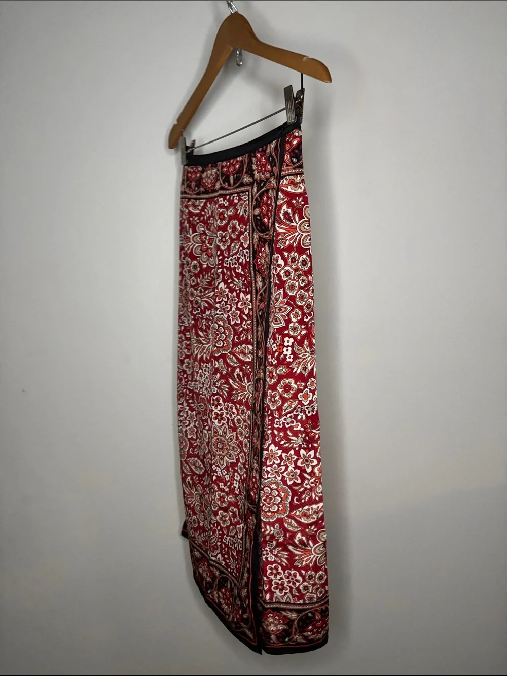 Vintage Faux Wrap Midi Skirt Sag Harbor Y2K